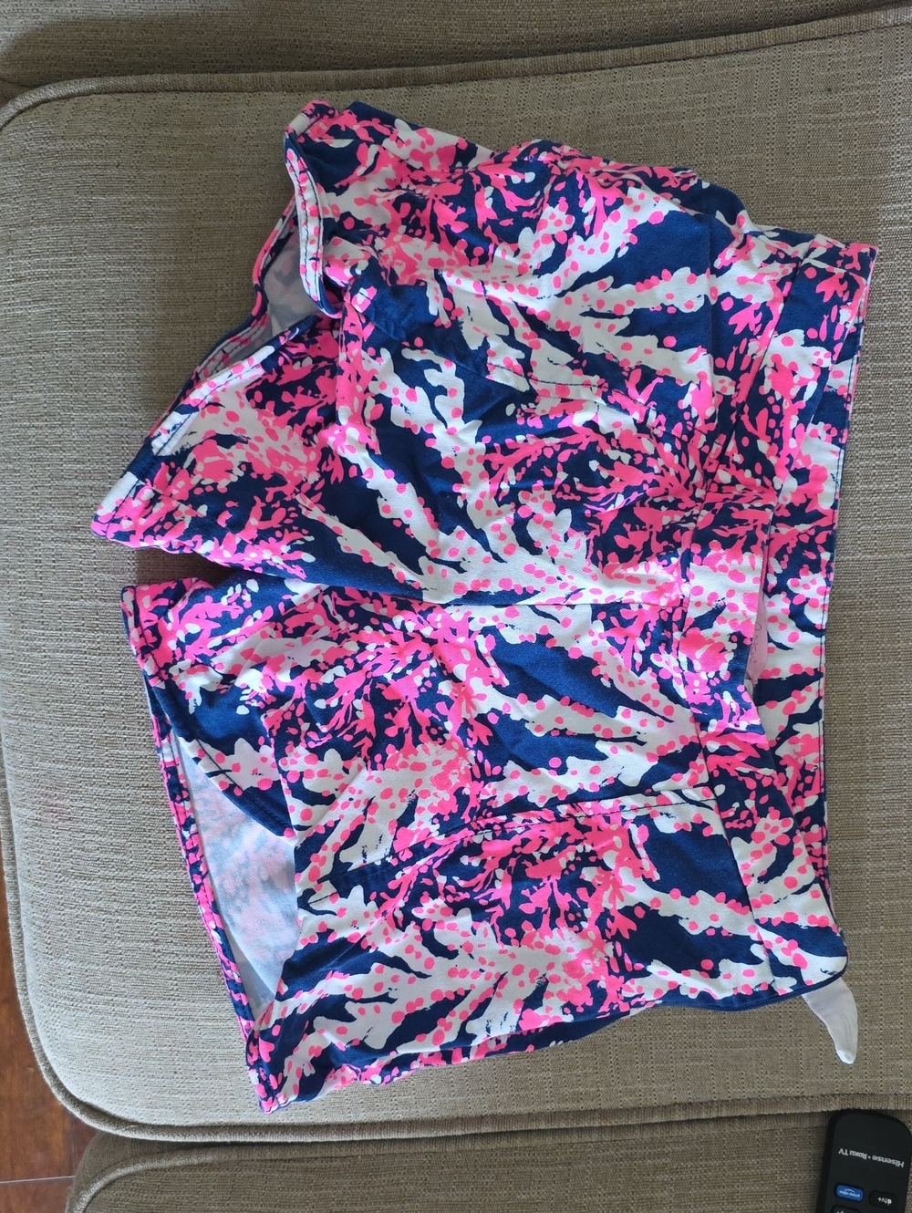 Lilly Pulitzer Pink, Navy & White Printed Skort